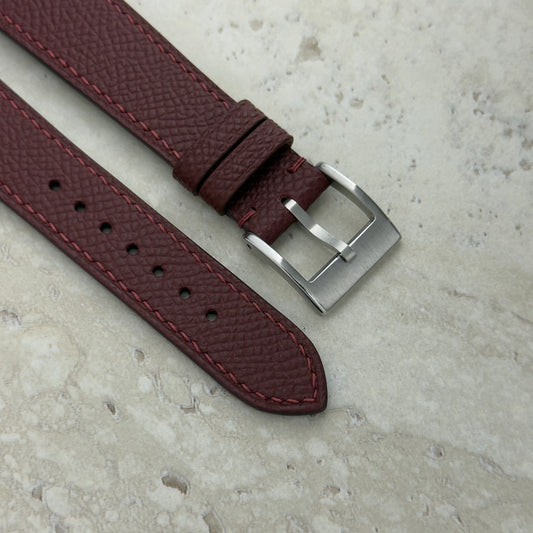 Bordeaux Epsom Watch Strap