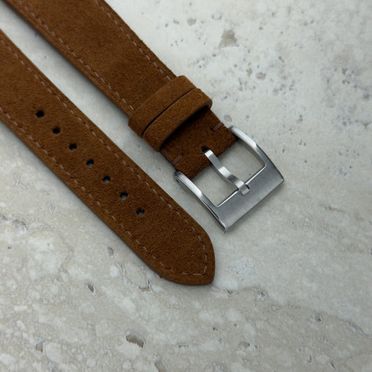 Brown Suede Watch Strap
