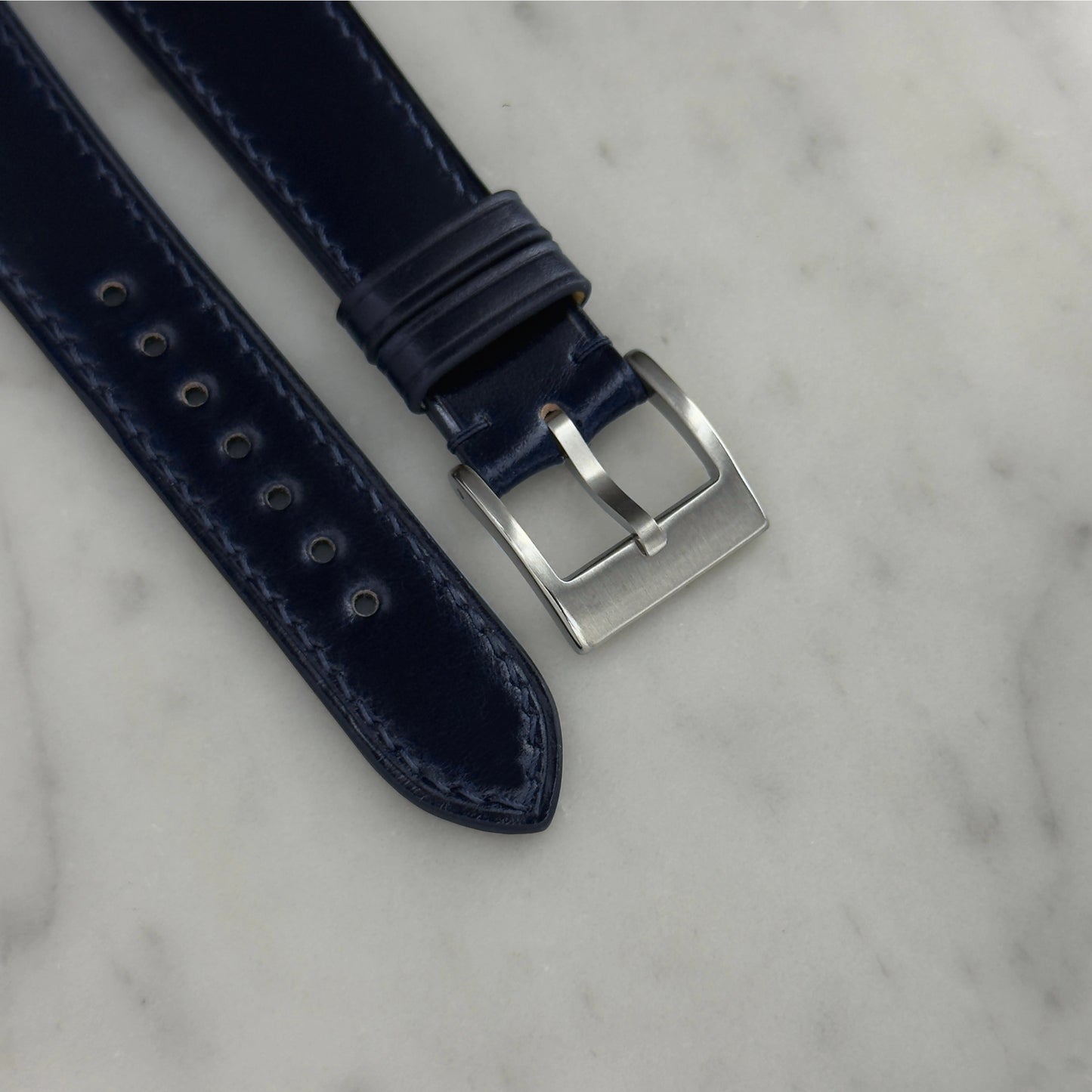 Navy Shell Cordovan Watch Strap