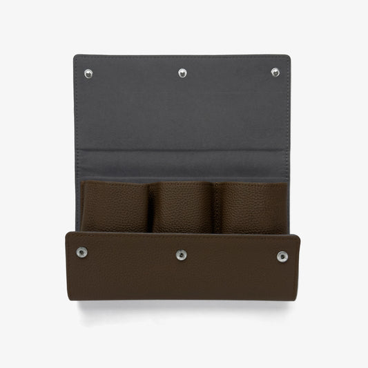 Umber 3-Watch Travel Pouch