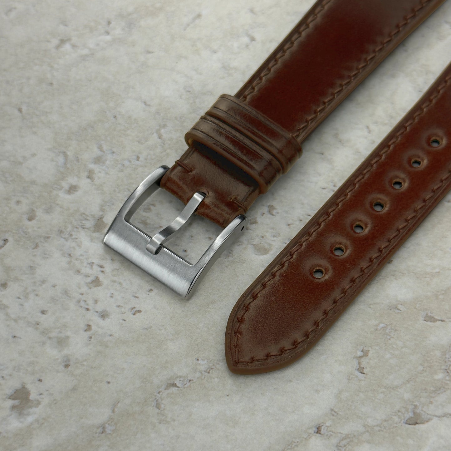 Whiskey Shell Cordovan Watch Strap