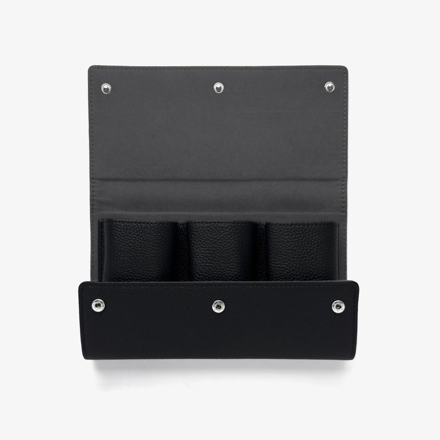Black 3-Watch Travel Pouch