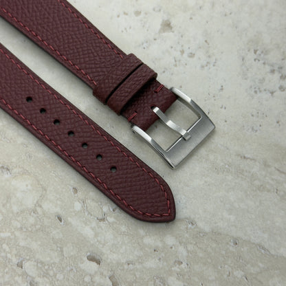 Bordeaux Epsom Watch Strap