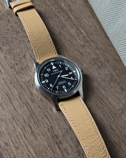 Cream Saffiano Watch Strap