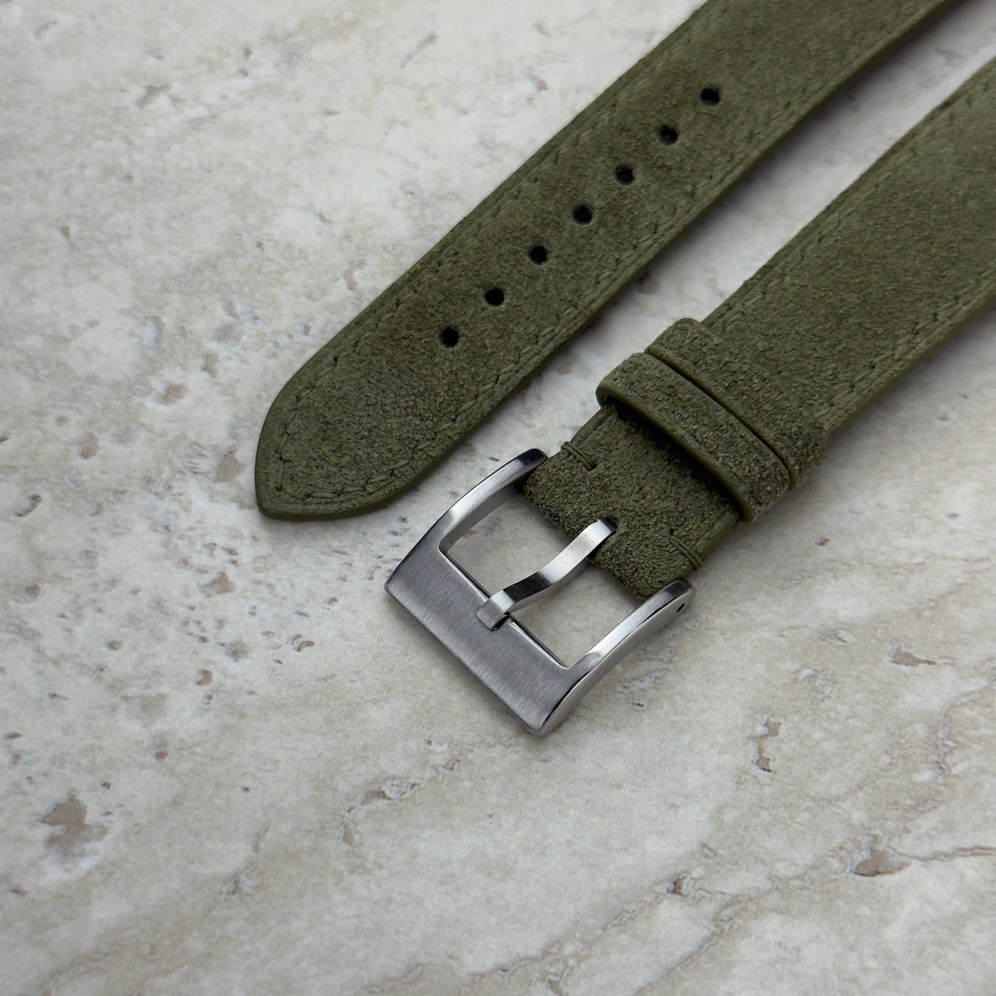 Moss Suede Watch Strap