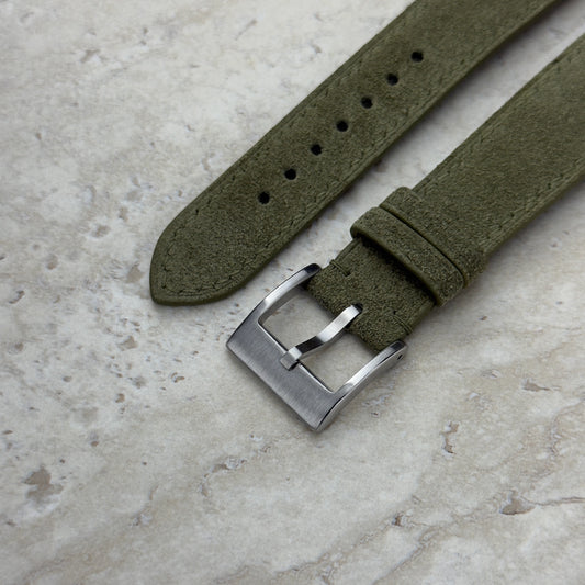 Moss Suede Watch Strap