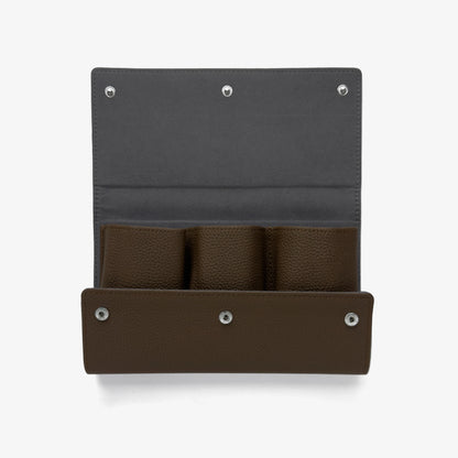 Umber 3-Watch Travel Pouch